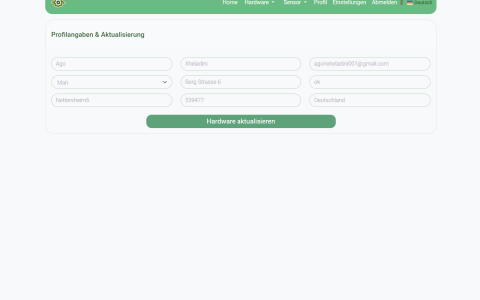 Profile page