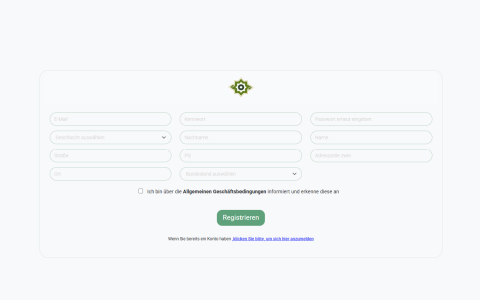 Register page